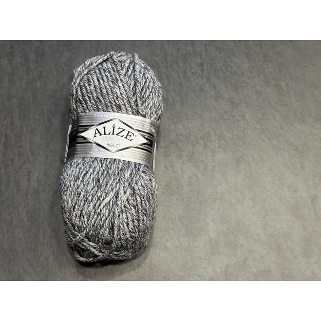 SUPERLANA MAXI Alize- 25% Wool , 75% Acrylic- 100 gr / 100 m, Nr 801