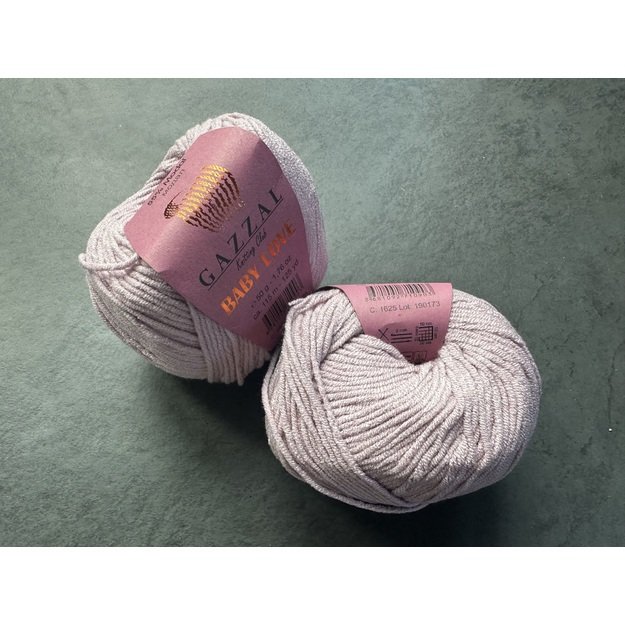 BABY LOVE Gazzal  45% Acrylic,  55% Modal, 50gr/ 115m, Nr 1625