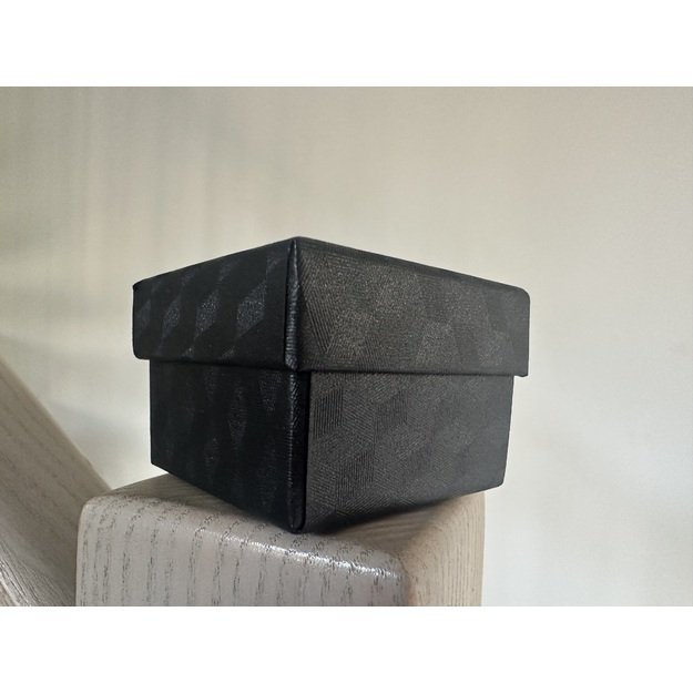 Dovanų dėžutė papuošalams- 50x35x50mm, juoda