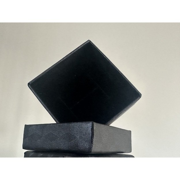 Dovanų dėžutė papuošalams- 50x35x50mm, juoda