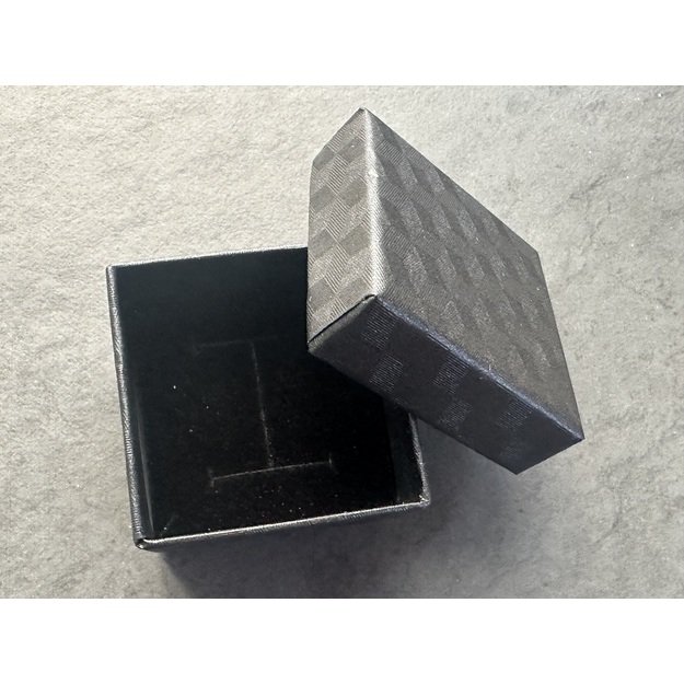 Dovanų dėžutė papuošalams- 50x35x50mm, juoda