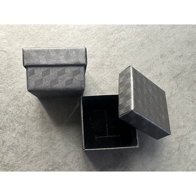 Dovanų dėžutė papuošalams- 50x35x50mm, juoda
