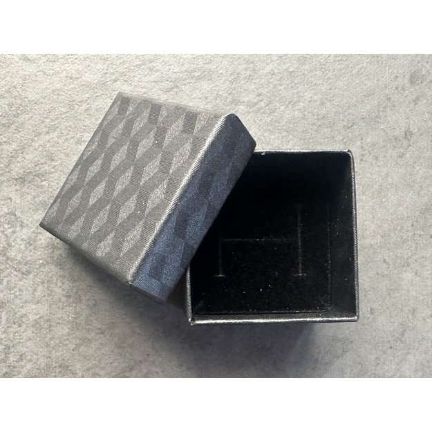 Dovanų dėžutė papuošalams- 50x35x50mm, juoda
