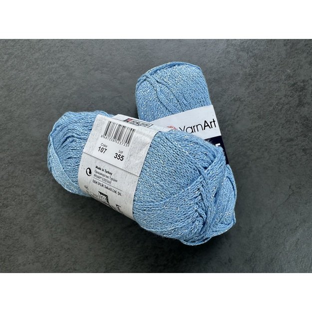 ELEGANCE YarnArt- 88% Cotton, 12% Metallic, 50gr/ 130m, Nr 107 2