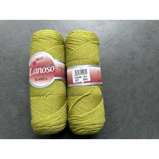 BONITO lanoso- 49% wool, 51% acrylic, 100gr/ 300m, Nr 911 1
