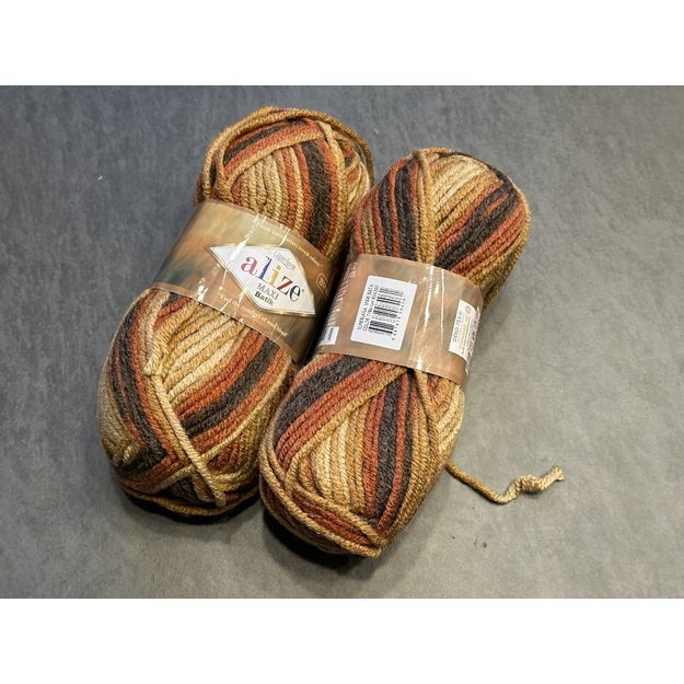 SUPERLANA MAXI BATIK Alize- 25% Wool , 75% Acrylic- 100 gr / 100 m, Nr 7784