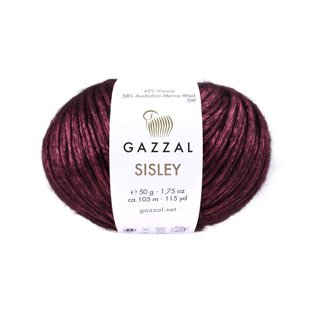 SISLEY - 58% Australian merino wool, 42% viscose, 50 g / 105 m, No. 5726