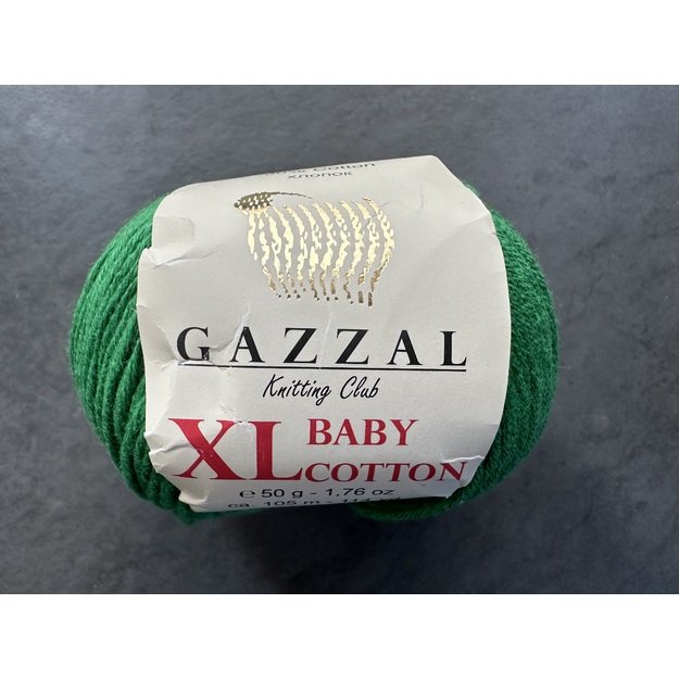 BABY COTTON XL Gazzal- 50% Cotton (medvilnė), 50% Acrylic (akrilas), 50 gr / 105 m, Nr 3456 2