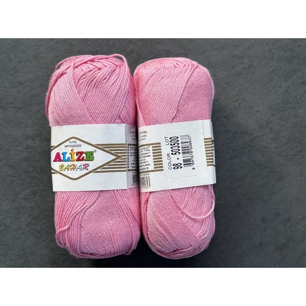 BAHAR Alize- 100% Cotton Mercerized (merserizuota medvilnė), 100gr/ 260m, Nr 98 1