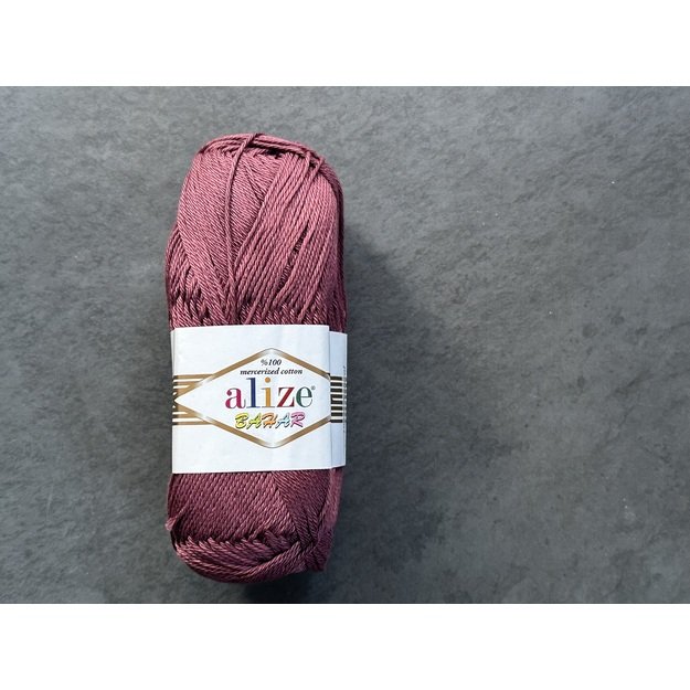 BAHAR Alize- 100% Cotton Mercerized (merserizuota medvilnė), 100gr/ 260m, Nr 470