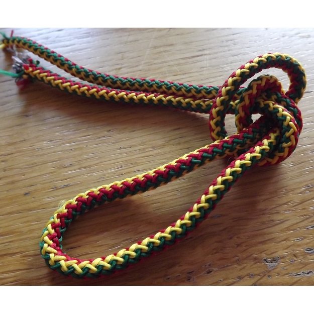 Cord, knitted, polyester, with filling, 5.5-6.0 mm - No. 6