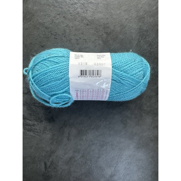 WOOLLY BABY kartopu- 50% Acrylic, 30% wool, 20% Polyamide, 50gr/148m, Nr K-515