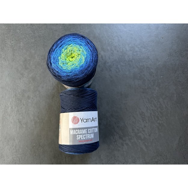 MACRAME COTTON SPECTRUM YarnArt- 80% cotton, 20% polyester, 250gr/ 225m, Nr 1323
