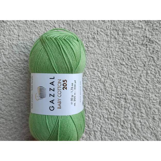 BABY COTTON 205 Gazzal- 50% cotton, 50% acrylic, 50 gr/ 205m, Nr 508