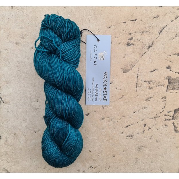 WOOL STAR Gazzal- 100% Superwash Merino Fine Wool, 100 gr/ 350m, Nr 3815