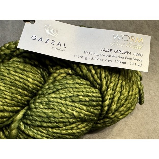 WORM Gazzal- 100% Superwash Merino Fine Wool, 150gr/ 120m, Nr 3860