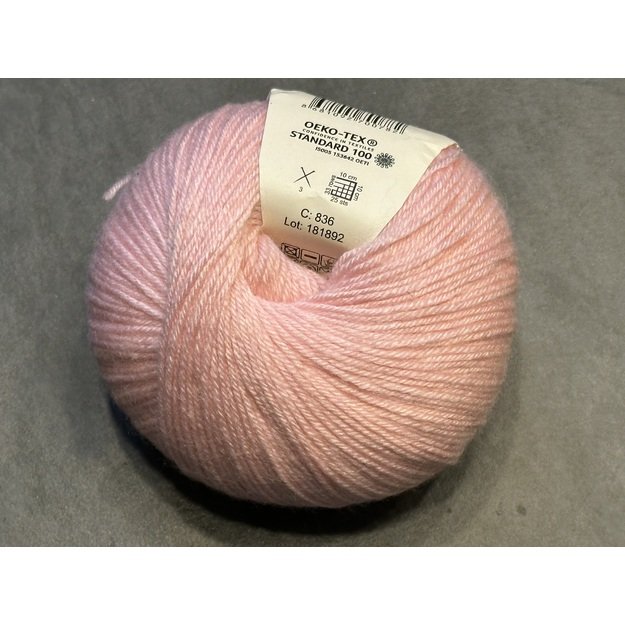 BABY WOOL Gazzal- 40% acrylic, 20% cashmere PA, 40% lana merino, 50gr/ 175m, Nr 836