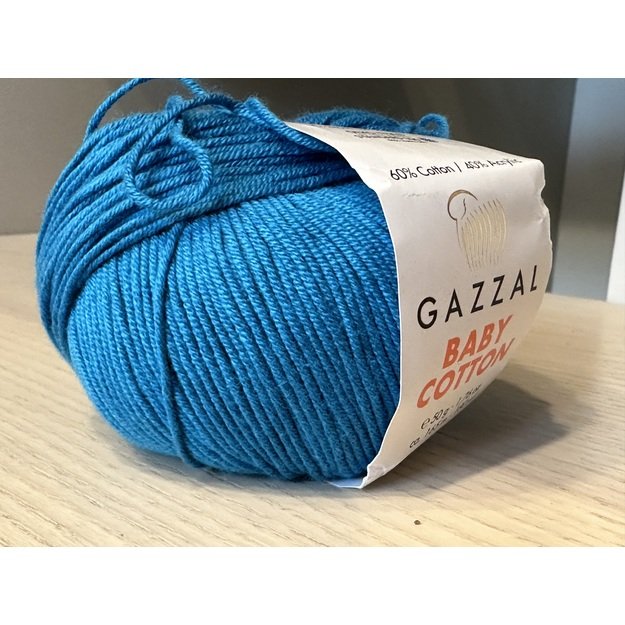 BABY COTTON Gazzal- 60% cotton, 40% acrylic, 50gr/ 165m, Nr 3428