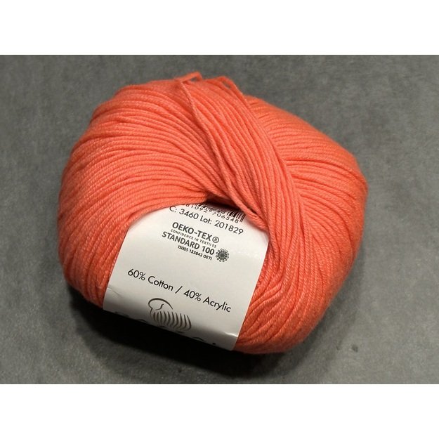 BABY COTTON Gazzal- 60% cotton, 40% acrylic, 50gr/ 165m, Nr 3460