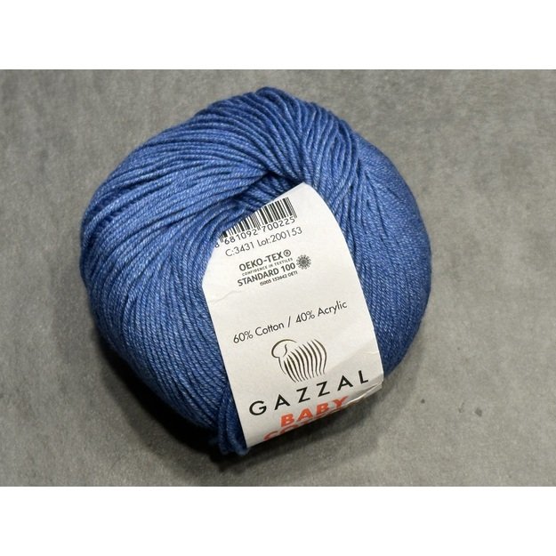 BABY COTTON Gazzal- 60% cotton, 40% acrylic, 50gr/ 165m, Nr 3431