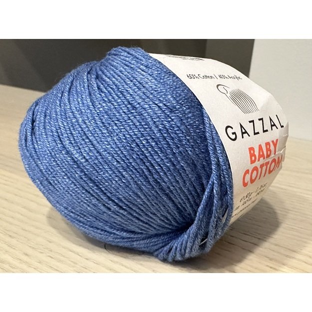 BABY COTTON Gazzal- 60% cotton, 40% acrylic, 50gr/ 165m, Nr 3431