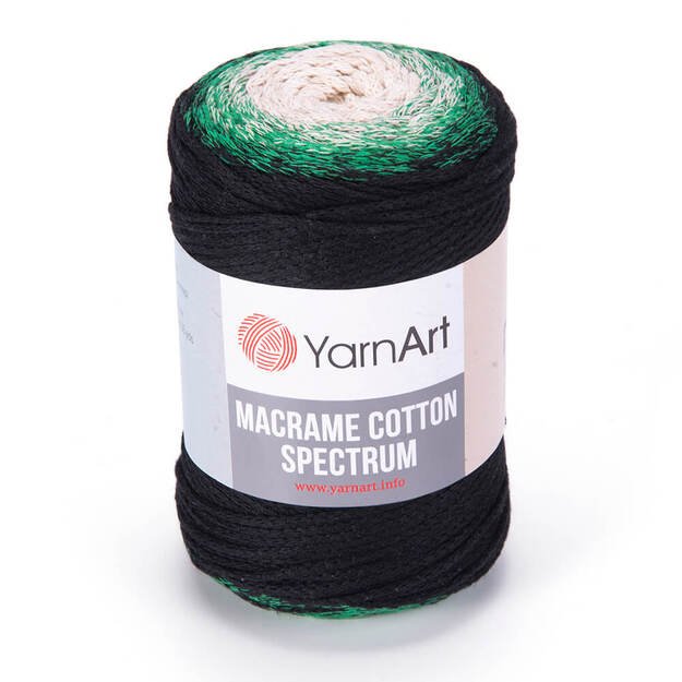 MACRAME COTTON SPECTRUM YarnArt- 80% cotton, 20% polyester, 250gr/ 225m, Nr 1315
