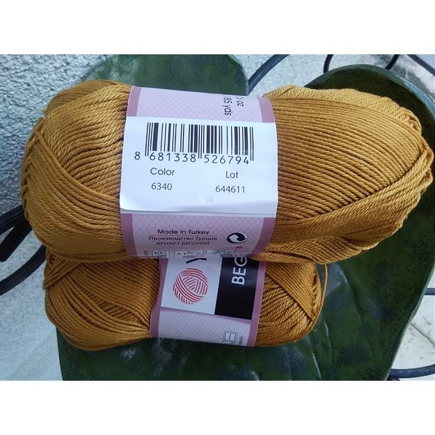 BEGONIA YarnArt-100% cotton mercerized, 50gr/ 169m, Nr 6340