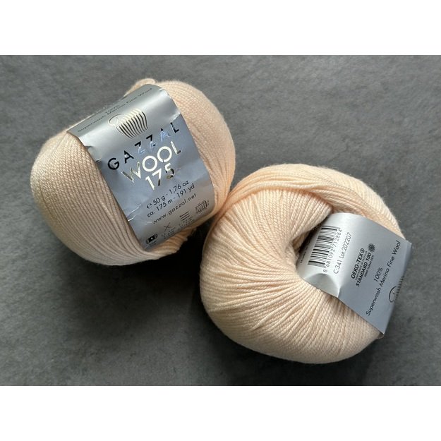 WOOL 175 Gazzal- 100% superwash merino fine wool, 50gr/ 175m, Nr. 341