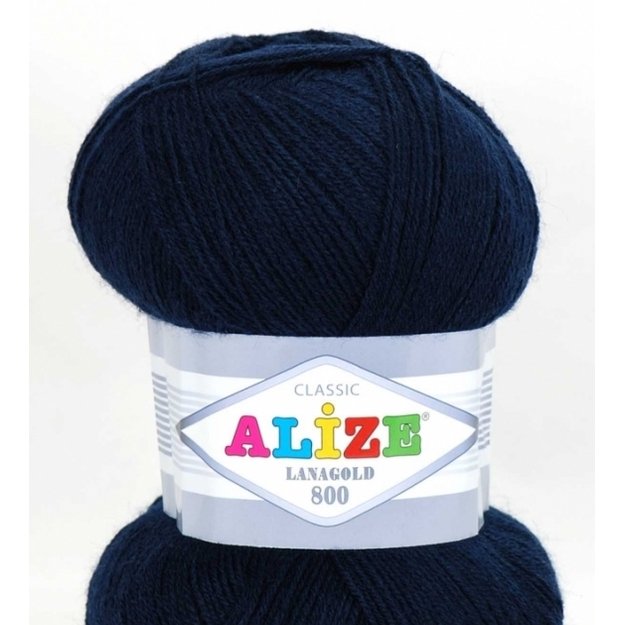 LANAGOLD 800 Alize- 51% acrylic, 49% wool, 100gr/ 800m, Nr 58