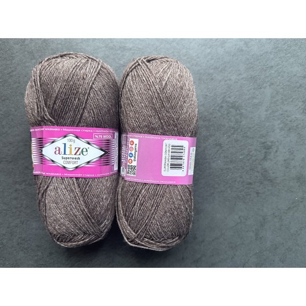 SUPERWASH COMFORT Socks Alize-75% SW Wool, 25% Polyamide, 100gr/ 420m, Nr 240