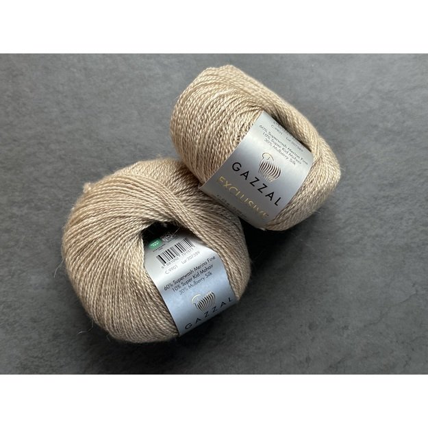 EXCLUSIVE Gazzal- 60% superwash merino fine, 10% super kid mohair, 30% mulberry silk, 25gr/ 200m, Nr 9901