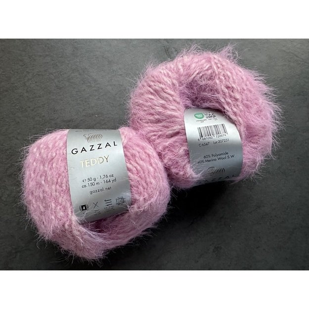 TEDDY Gazzal- 60% Polyamide, 40% Merino wool, 50gr/ 150m, Nr 6547