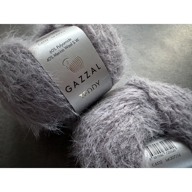 TEDDY Gazzal- 60% Polyamide, 40% Merino wool, 50gr/ 150m, Nr 6532