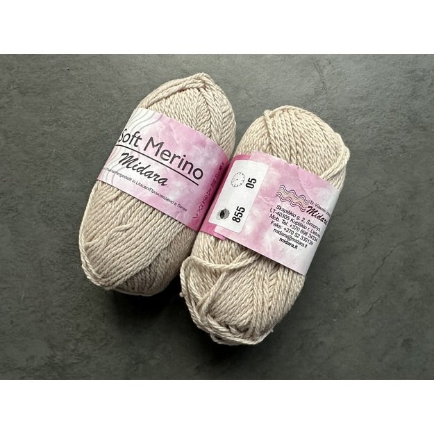 SOFT MERINO- 100% merino wool, 50gr/ 115m, Nr 855