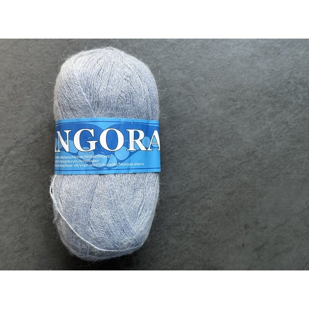 Angora2- 50% Mohair (moheris), 30% Acrylic ( akrilanas), 20% Virgin wool (jauna vilna), 100gr/ 750m, Nr 545