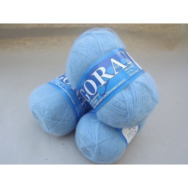 Angora2- 50% Mohair (moheris), 30% Acrylic ( akrilanas), 20% Virgin wool (jauna vilna), 100gr/ 750m, Nr 540