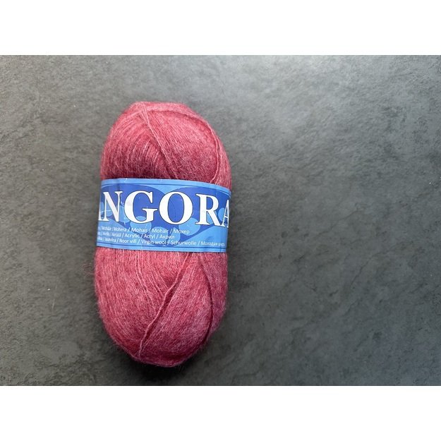 Angora2- 50% Mohair (moheris), 30% Acrylic ( akrilanas), 20% Virgin wool (jauna vilna), 100gr/ 750m, Nr 769