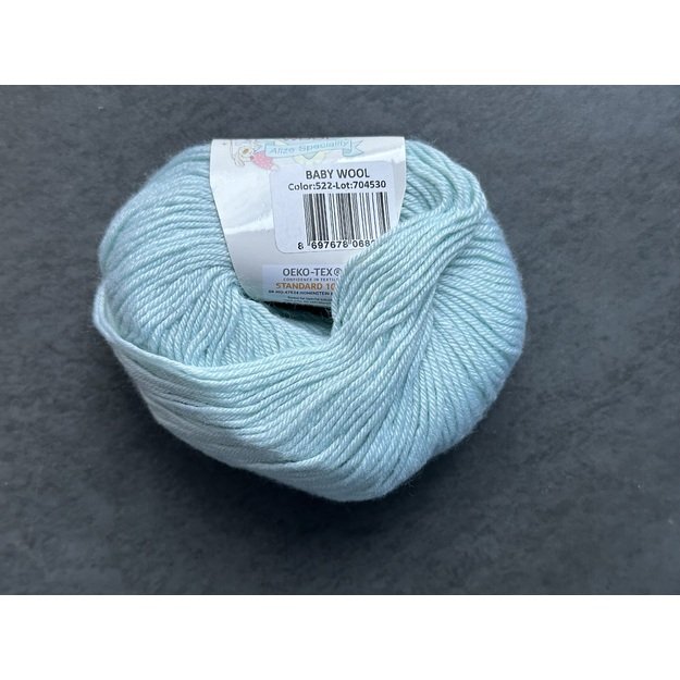 BABY WOOL Alize- 40% Wool, 40% Acrylic, 20% Bamboo, 50gr/ 175m, Nr 522