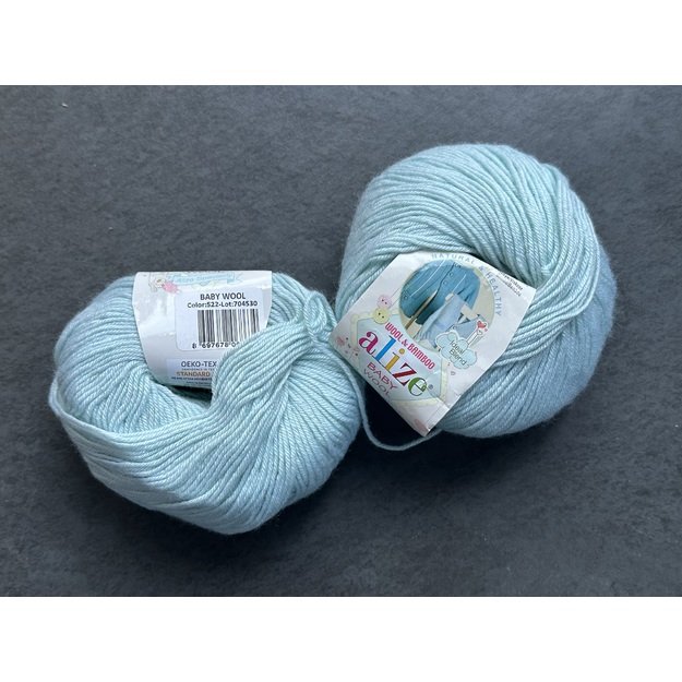 BABY WOOL Alize- 40% Wool, 40% Acrylic, 20% Bamboo, 50gr/ 175m, Nr 522