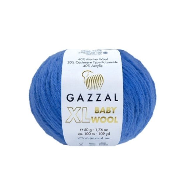 BABY WOOL XL Gazzal - 40% Acrylic,  20% Cashmere PA , 40% Lana Merino, 50 gr/ 100m, Nr 830
