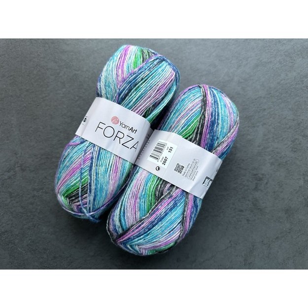 FORZA YarnArt- 75% wool, 25% poliamide, 100gr/ 420m, Nr 2607