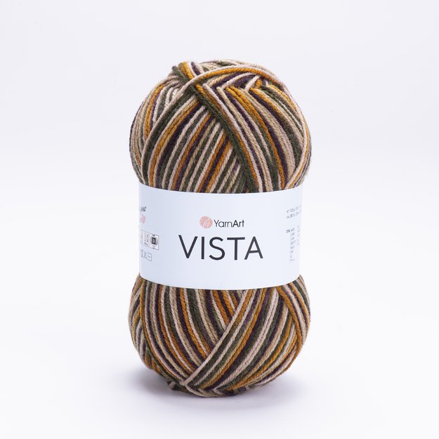 VISTA YarnArt - 25% wool,  75% acrylic, 100gr/ 280m Nr 5308