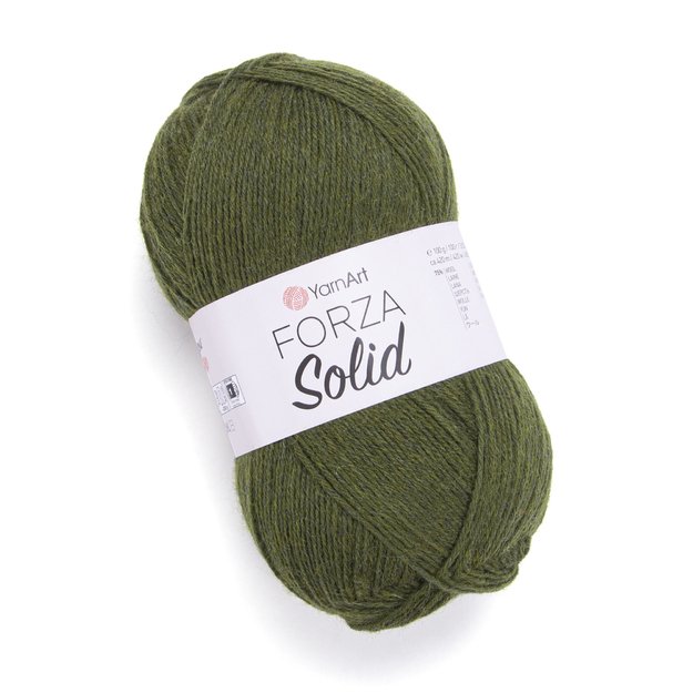 FORZA SOLID- 75% wool, 25% polyamide, 100gr/ 420m, Nr 4626