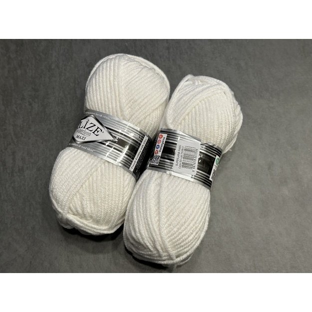 SUPERLANA MAXI Alize- 25% Wool , 75% Acrylic- 100 gr / 100 m, Nr 55