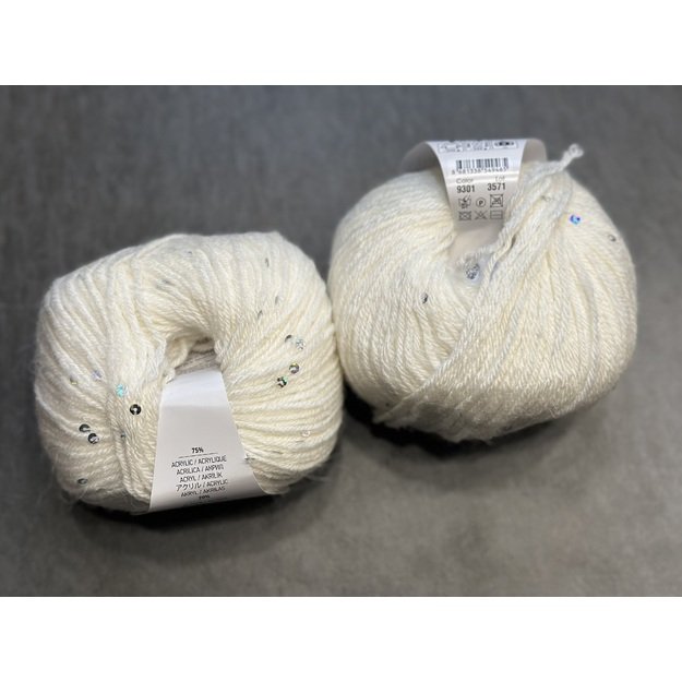 ALPACA GOLD PAILLETTES- 20% Alpaca, 75% Acrylic, 5% Polyester, 50 gr/ 180 m, Nr 9301