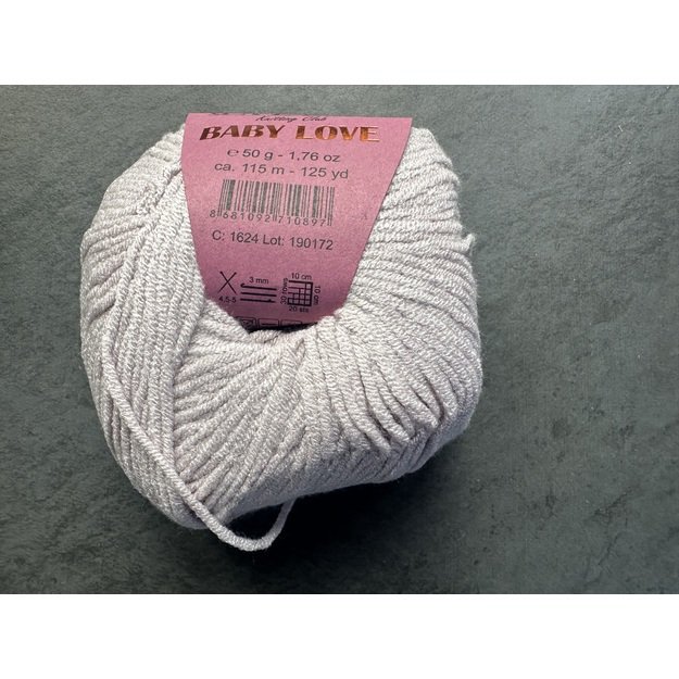 BABY LOVE Gazzal  45% Acrylic,  55% Modal, 50gr/ 115m, Nr 1624