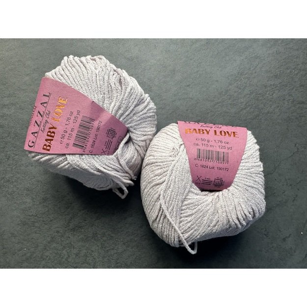 BABY LOVE Gazzal  45% Acrylic,  55% Modal, 50gr/ 115m, Nr 1624