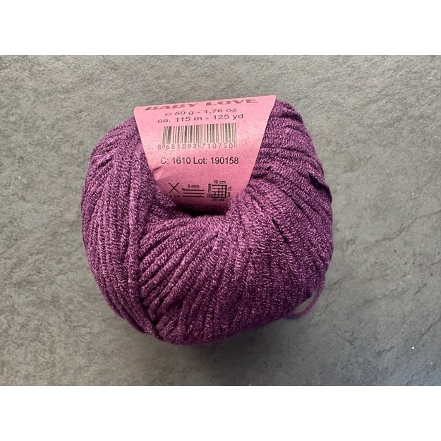 BABY LOVE Gazzal  45% Acrylic,  55% Modal, 50gr/ 115m, Nr 1610