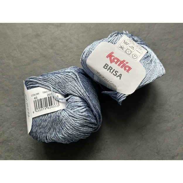 BRISA- 60% mercerized Cotton, 40% viscose, 50gr/ 125m, Nr 45