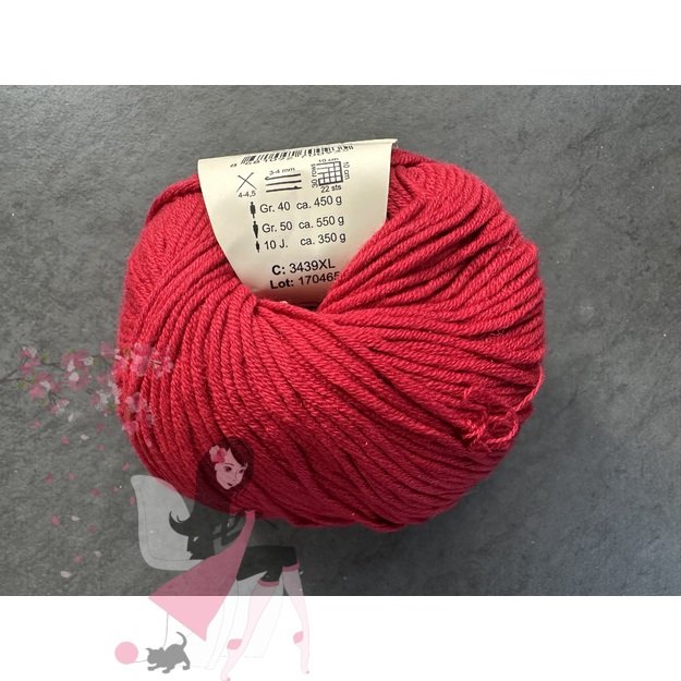 BABY COTTON XL Gazzal- 50% Cotton (medvilnė), 50% Acrylic (akrilas), 50 gr / 105 m, Nr 3439 1